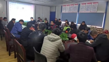 立信｜建筑起重设备管理控制培训在我司新丰镇河东苑安置房项目部顺利举行
